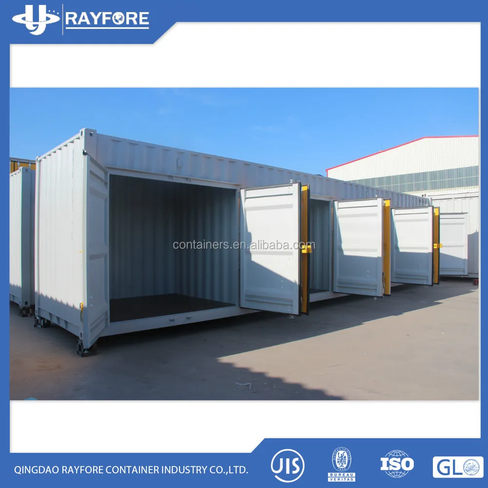 rolling shutter door 20ft length side open storage container