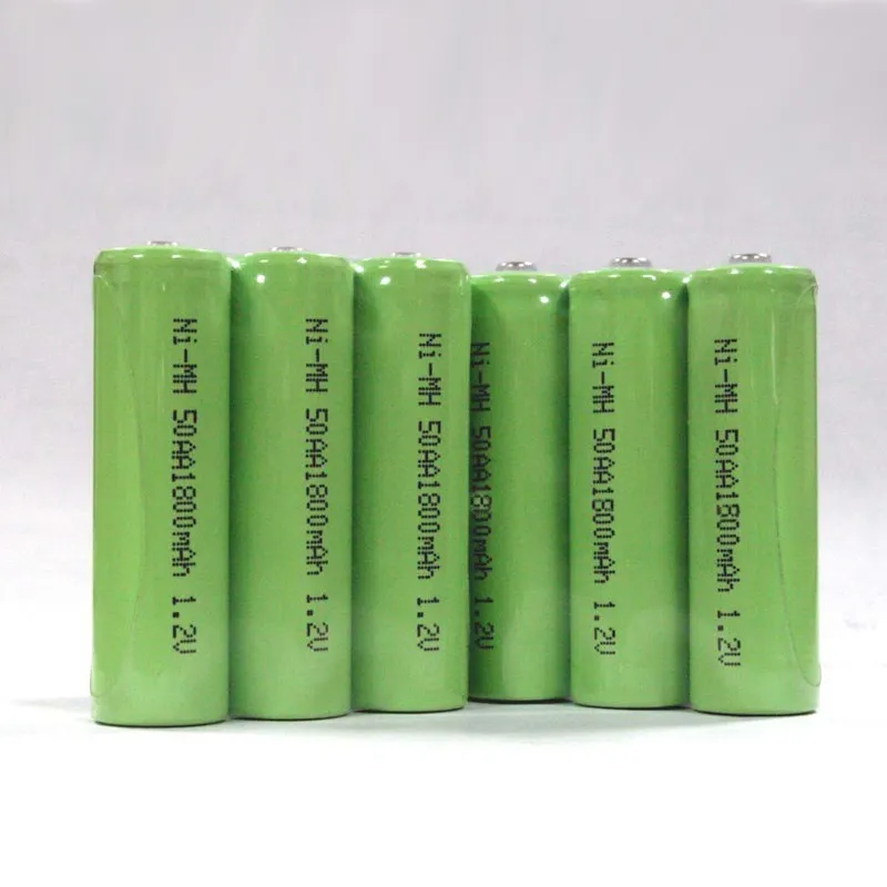 China factory customized long life solar battery 500mah AA nicd nimh battery 2.4v 4.8V 9.6V 12V battery pack