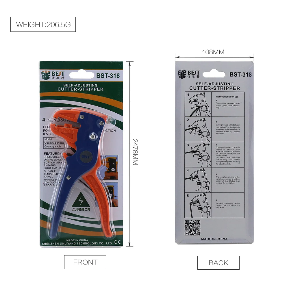 BST Hot Sale High Quality Factory Direct Electronic Small Pliers Cutting Wire Crimping Pliers for Electronic Component