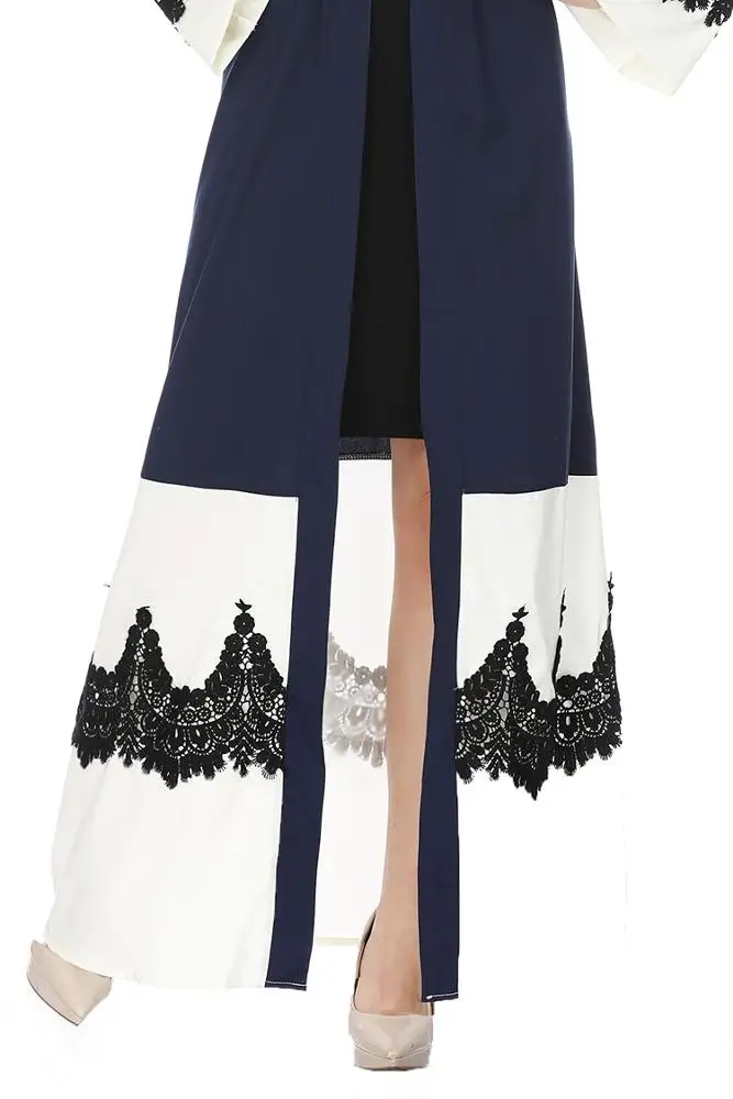 New Designs Women Cardigan Islamic Clothing Fashion Front Open Kimono Arabic Style Dubai Ladies Muslim Abaya