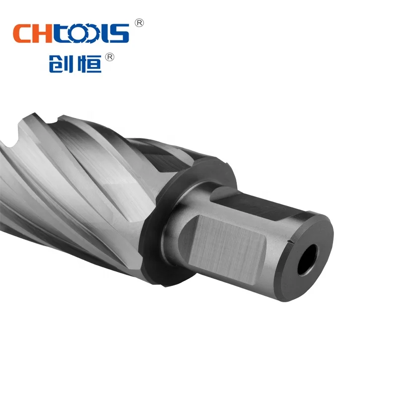 CHTOOLS High-Speed Tungsten Carbide Annular Cutter Set Carbide Core CNC Mode Stainless Steel Hand Drill Bit for Metal Drilling