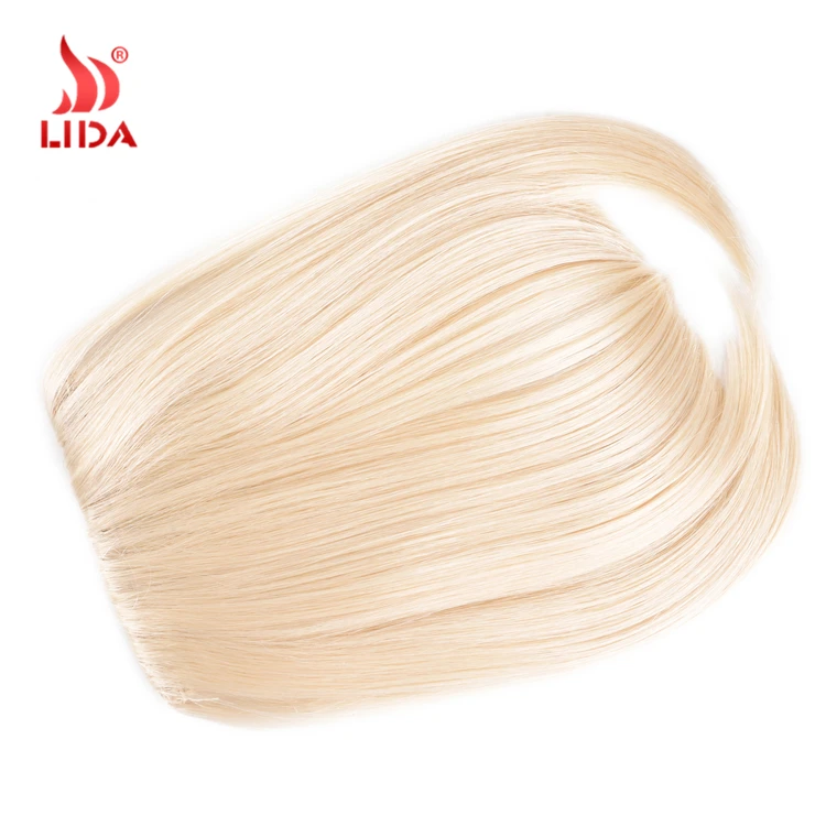 
Lida synthetic Clip in hair bangs fringes blunt bangs lily hair piece 