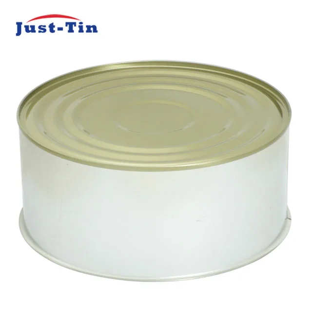 15119 2200g empty round food print on tin can for tomato paste