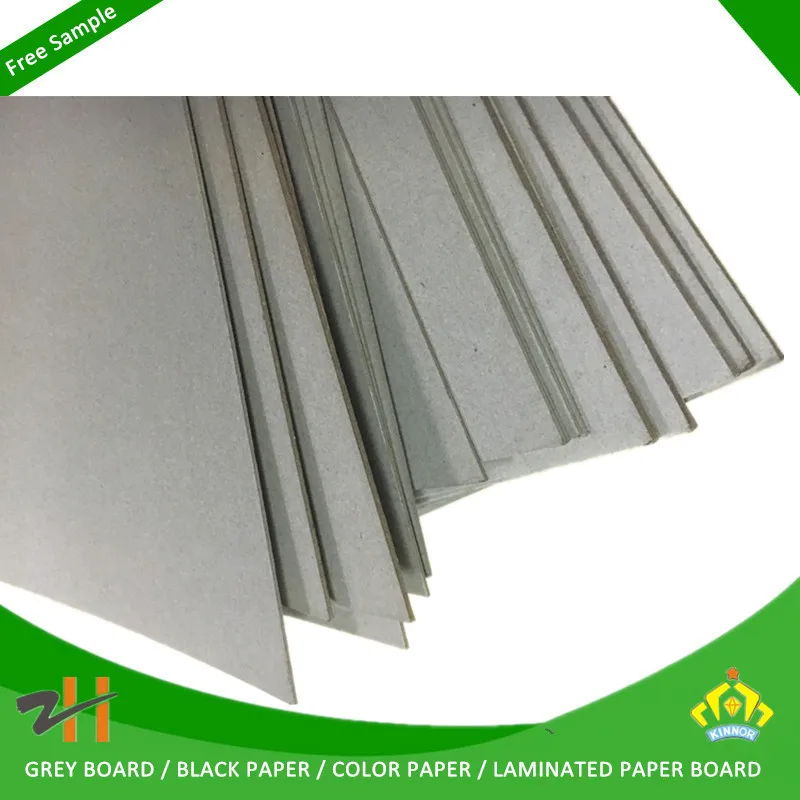 2000gsm triplex paper board for notebook grey paper back