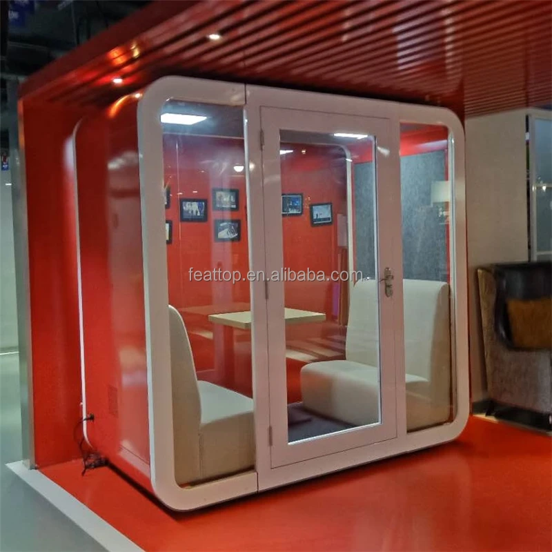 High Quality Customized Double soundproof office phone booth, privacy pod
