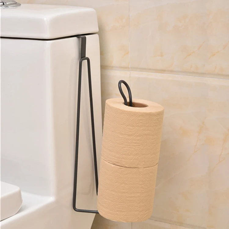 Metal Steel Wire Over The Tank Toilet Tissue Paper Roll Holder Dispenser and Reserve for Bathroom Storage and Organization