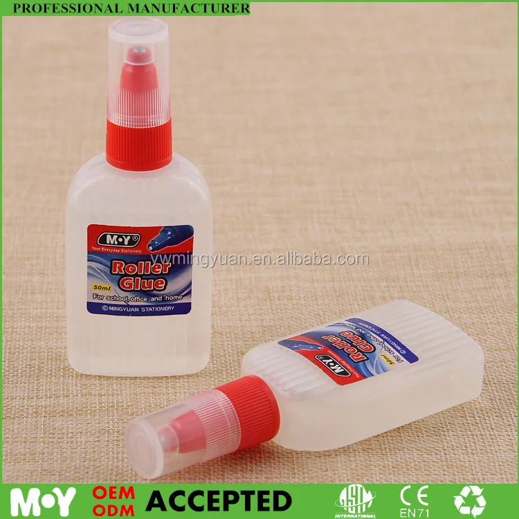 Stationery Glue Roller 50ml Liquid Glue for paper fabric office use