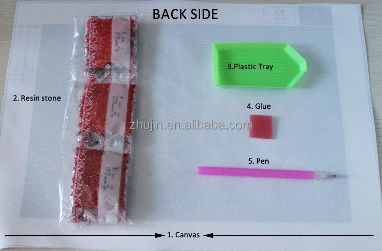 Chinese craft Beautiful flower & fish 5D DIY diamond painting