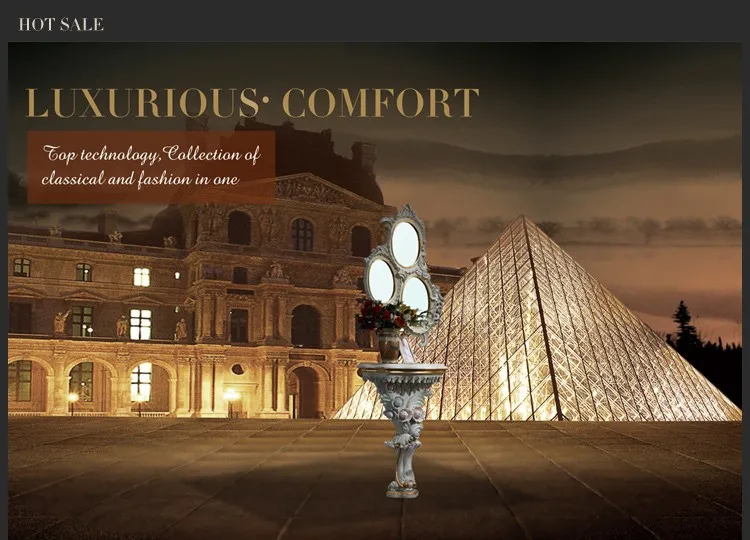 classical bedroom furniture- royalty classic solid wood handcraft console table