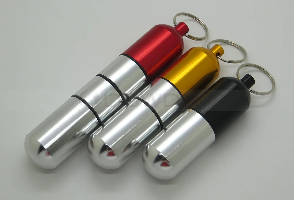 Toothpick Holder Case Pill Box Keychain Storage Container for Earplug and Small Gadgets