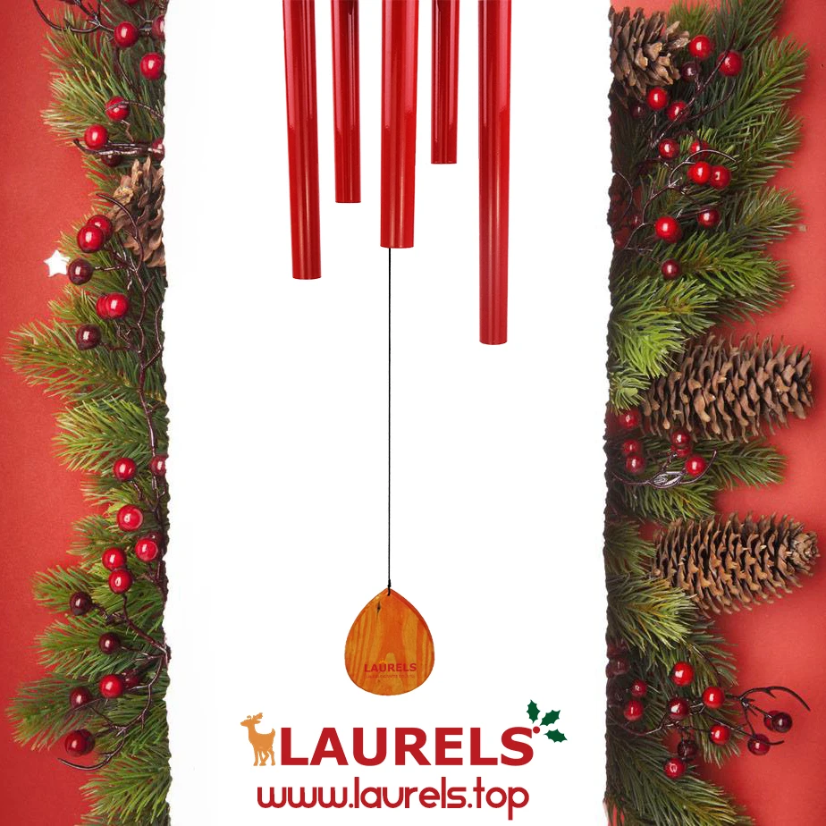 
40inches Christmas red wind chime for the birthday of the Jesus Christ indoor and outdoor decorating 