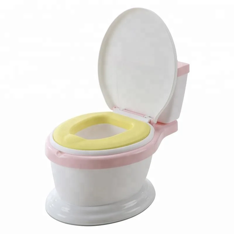 Emulational baby potty training seat