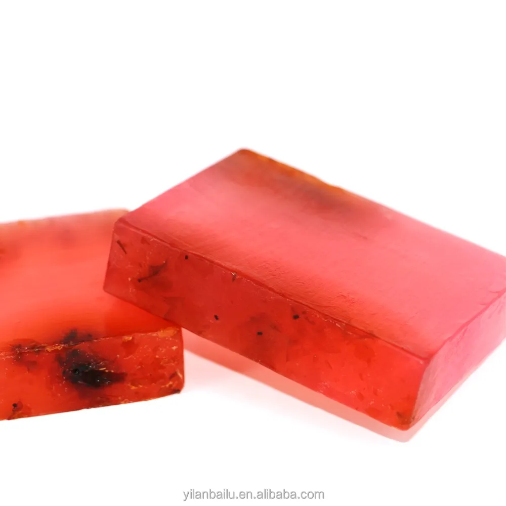 Transparent rose essential oil bath soap for 3~5stars hotel