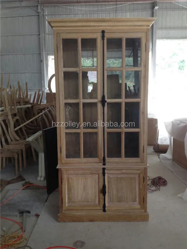 Wooden Bookcase with Glass Doors Wood Type Black French Bookcase