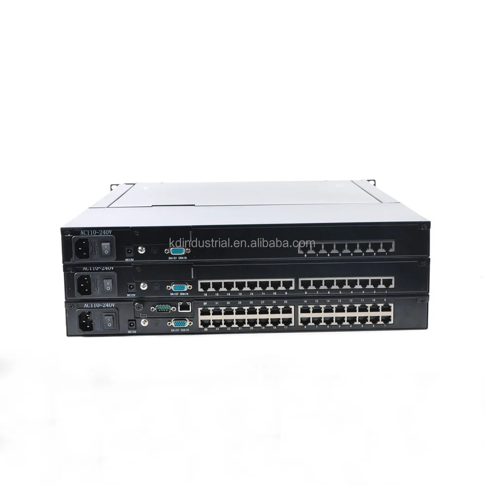 Good Price 17 inch 32 Ports Cat5 Console LCD KVM Drawer With IP