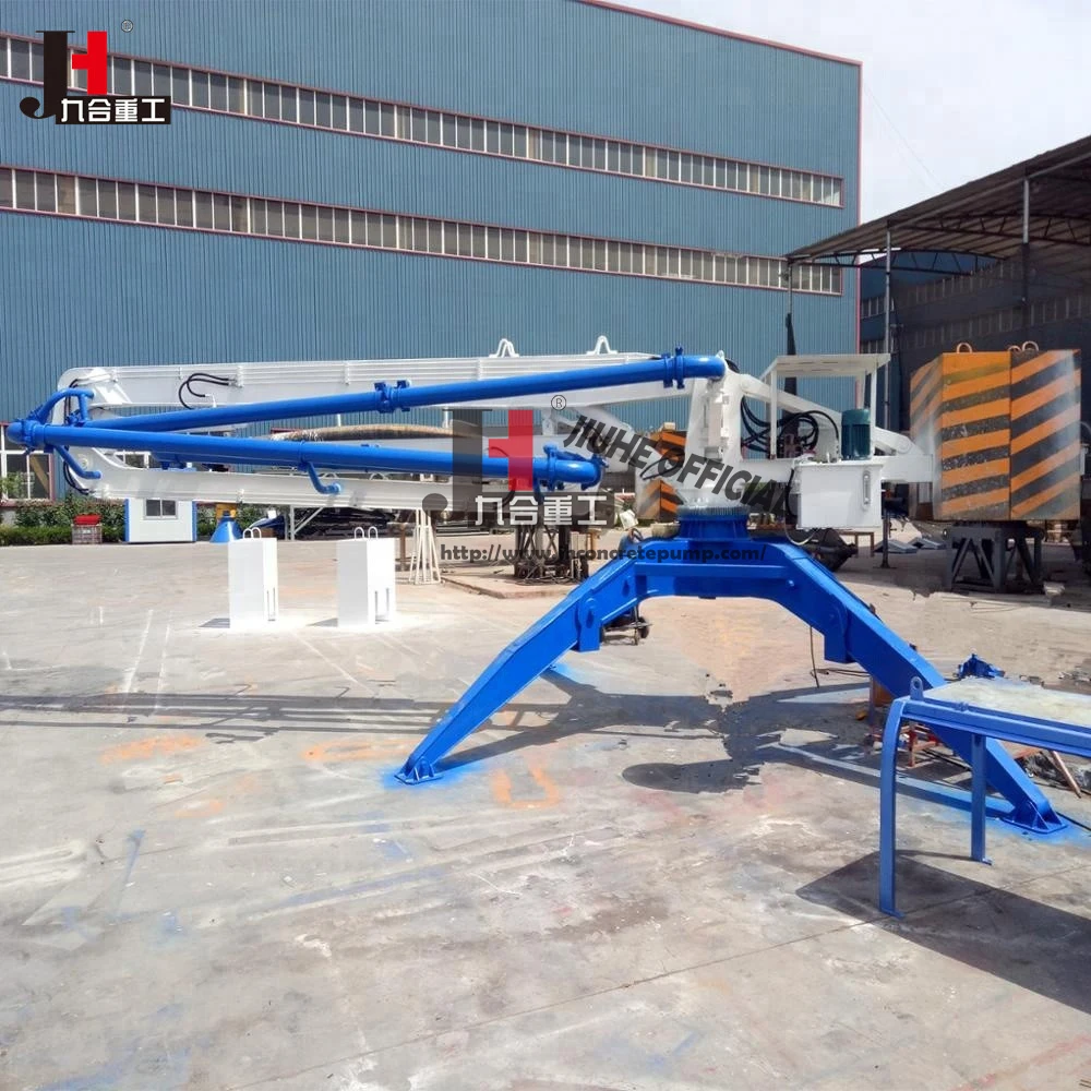 JH Brand 13m 15m 17m 18m 21m Mobile Concrete Placing Boom small mobile concrete boom pump work with concrete pump