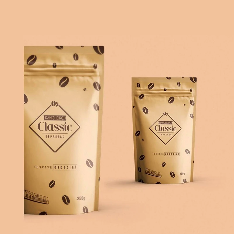 
Side gusset flat bottom custom printed drip coffee bean packaging coffee bag with valve 