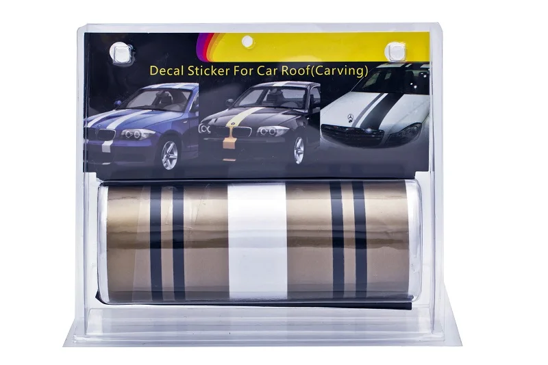 Carlas Car Body Racing Stripes Cover Sticker Roof Line Stickers PVC Decoration Car Sticker