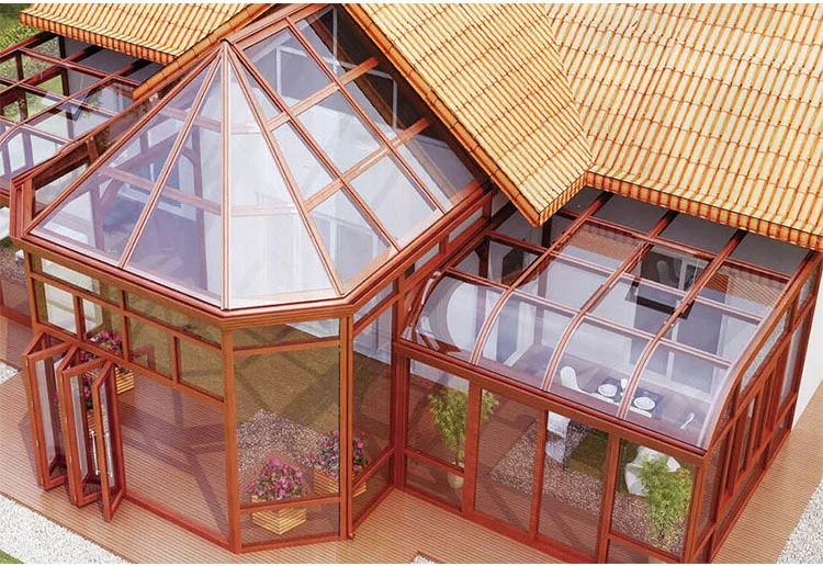 Customized aluminum sunroom roof panels prices solarium sun room glass garden room outdoor glass room