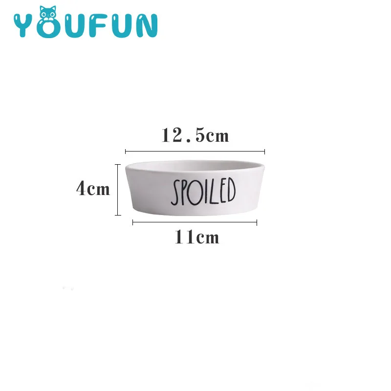 2019 Wholesale Most Popular Cute Cartoon Ceramic Non-slip Pet Feeder Drinking Bowl For Dogs And Cats