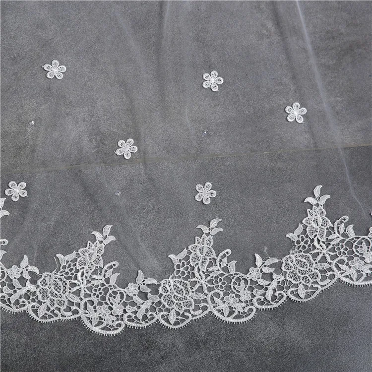 
In Stock 3m long Ivory bridal wedding veils 