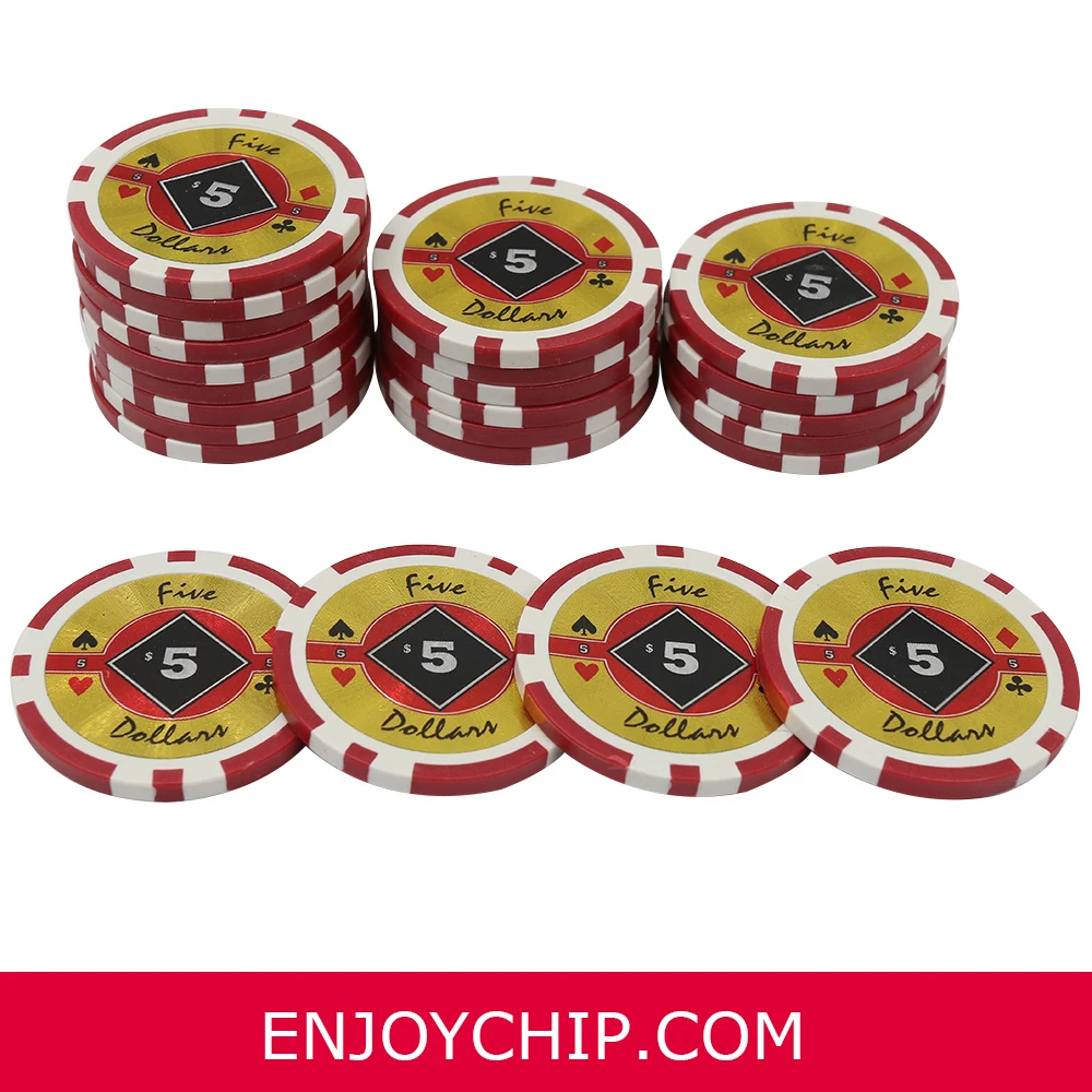 11.5g Casino Black Diamond Professional ABS sticker poker chip