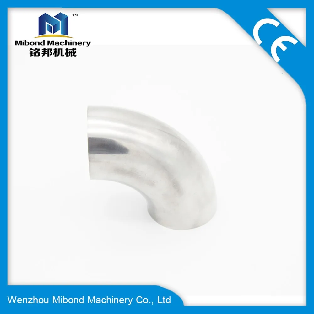 4 inch 3A/SMS/ISO/DIN Sanitary welded Elbow 90Degree Fitting SS 304/Male female Union type Elbow(Control Pneumatic Valve)