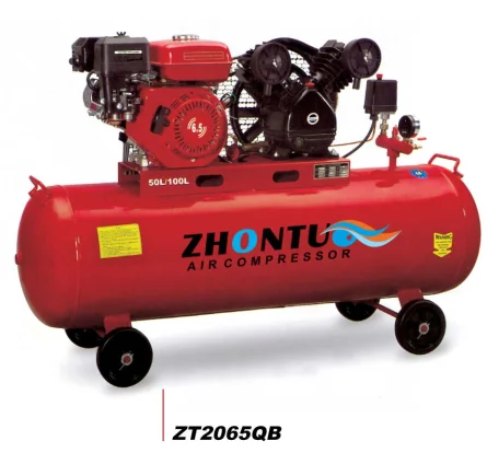 Two cylinder type ac piston gasoline air compressor