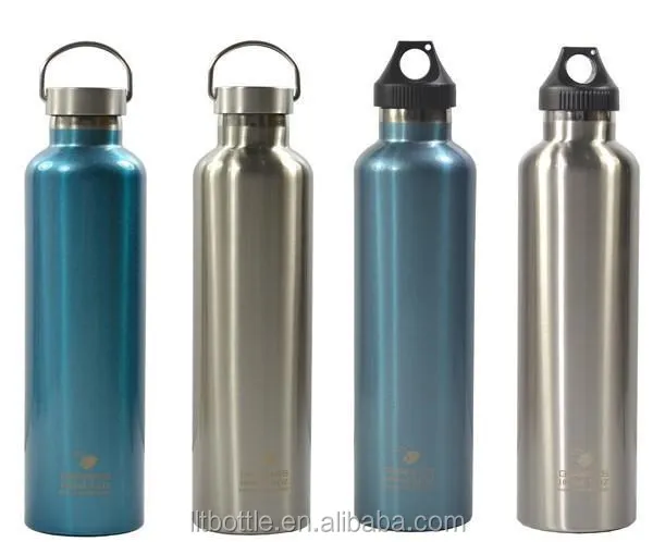 Экологичная бутылка для воды из нержавеющей стали с широким горлышком 500 мл матовое