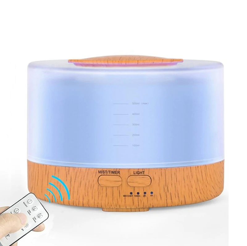best selling competitive price remote control 500ml wood grain aroma diffuser
