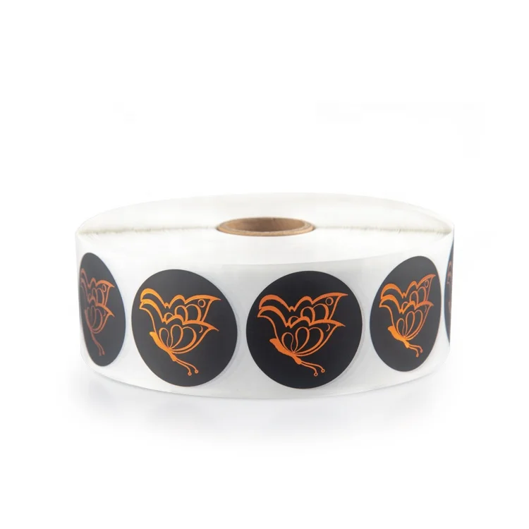 High Quality Vinyl Adhesive Labels For Gift Custom Die Cut  Foil Stamping Stickers