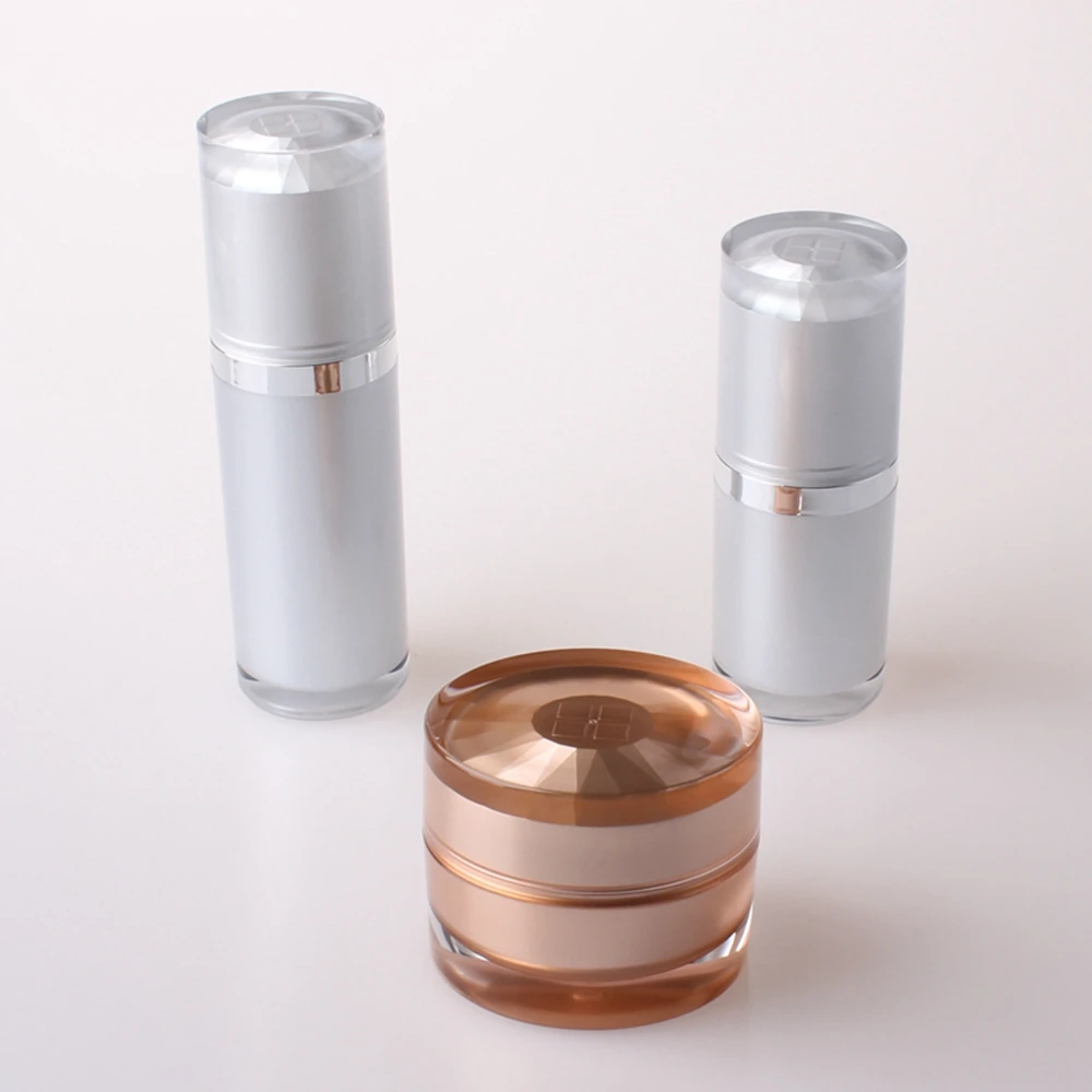 Plastic Eco-friendly design luxury 15ml white cosmetic packaging