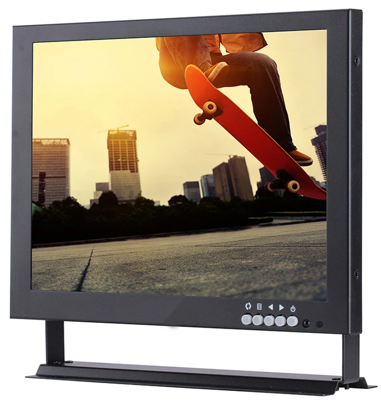 
High Definition Security LED Backlight Square 19 Inch CCTV BNC Monitor 