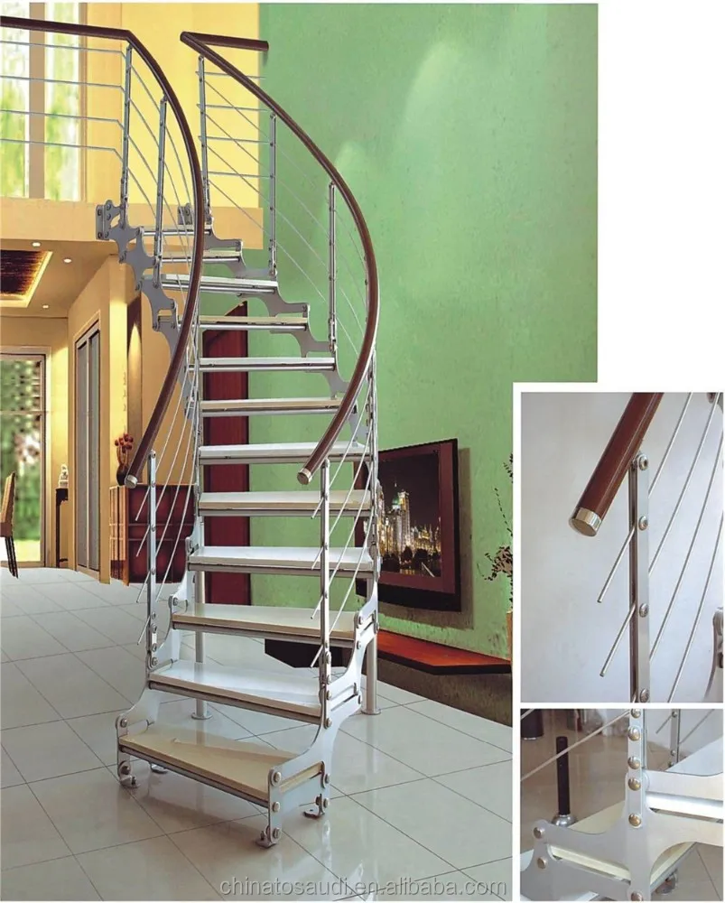 
indoor/outdoor straight spiral stairs/staircases grill design 