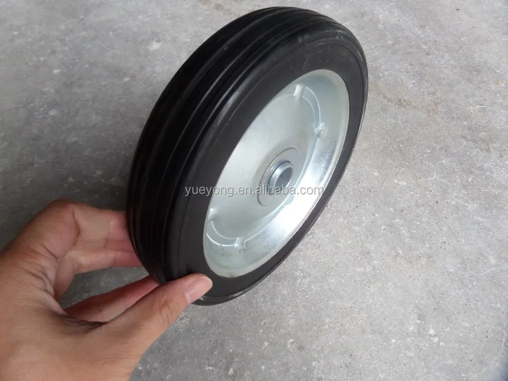 
7x1.5 solid rubber wheel, 7 inch solid wheel 