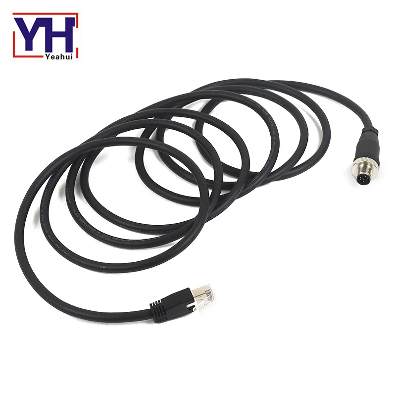 Распиновка индивидуальные высокое качество M12 штекерным Rj45 кабель Ethernet адаптер