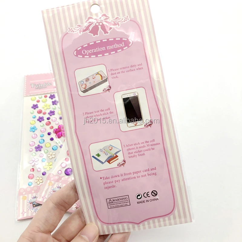 Assorted Size Self-Adhesive Rhinestone Bling Craft Jewels Crystal Gem Stickers