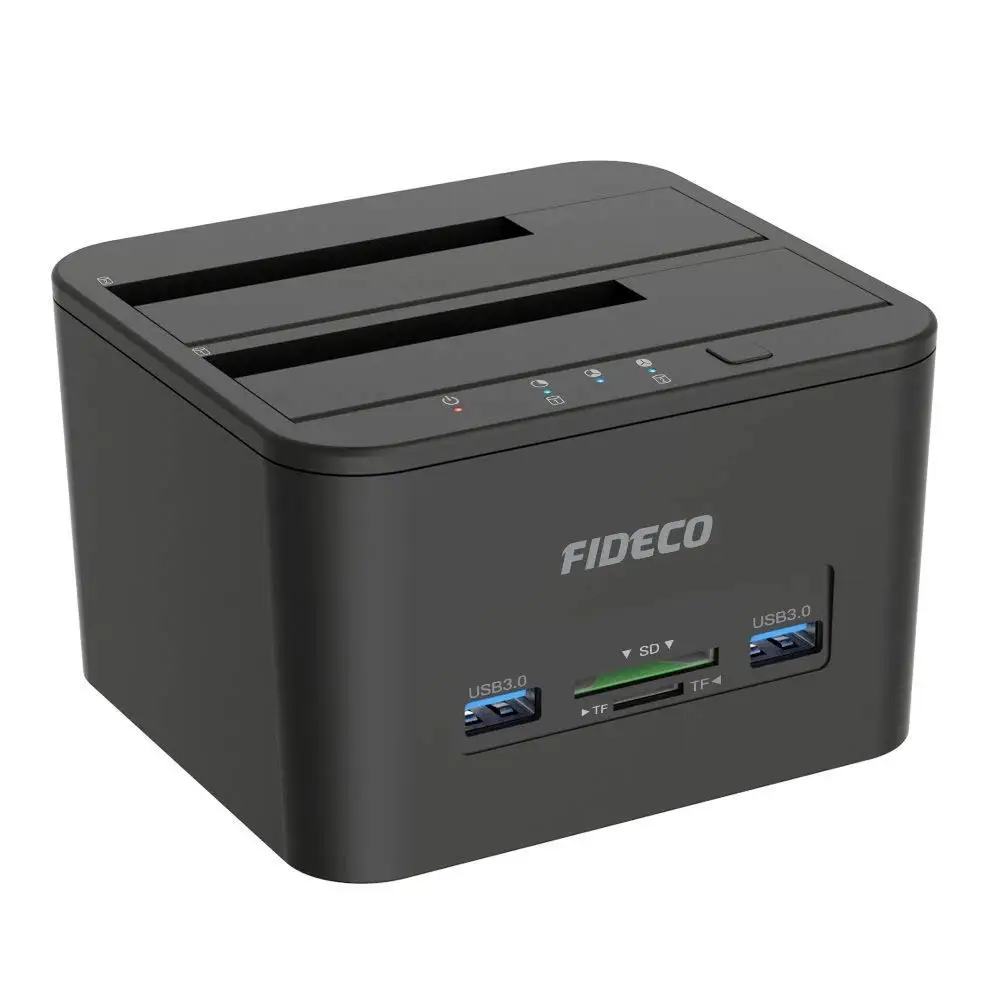 FIDECO 4tb Hd Usb3.0 Dock Station Converter Ssd Aluminum Casing Flexible Sata Cable Hdd Docking Usb 3.0