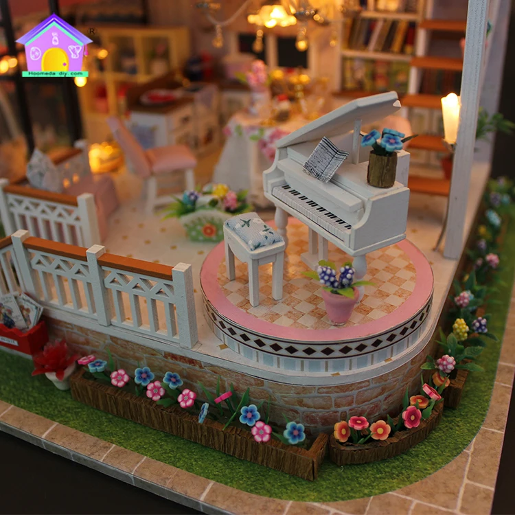 Wholesale wooden doll house furniture model with furniture best friend birthday wishes