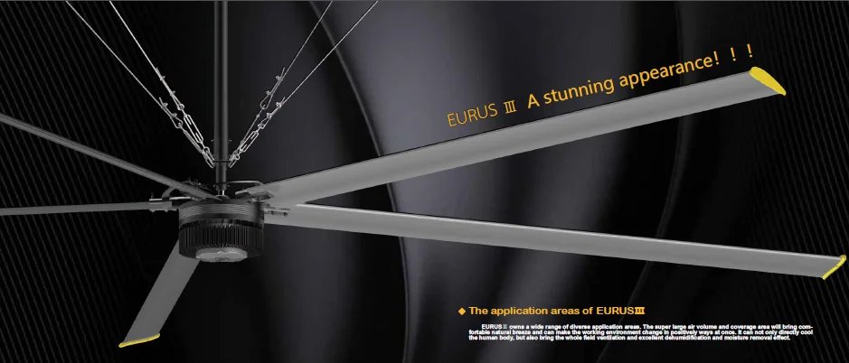 
7.3M HVLS big industrial fan ac ceiling fan 