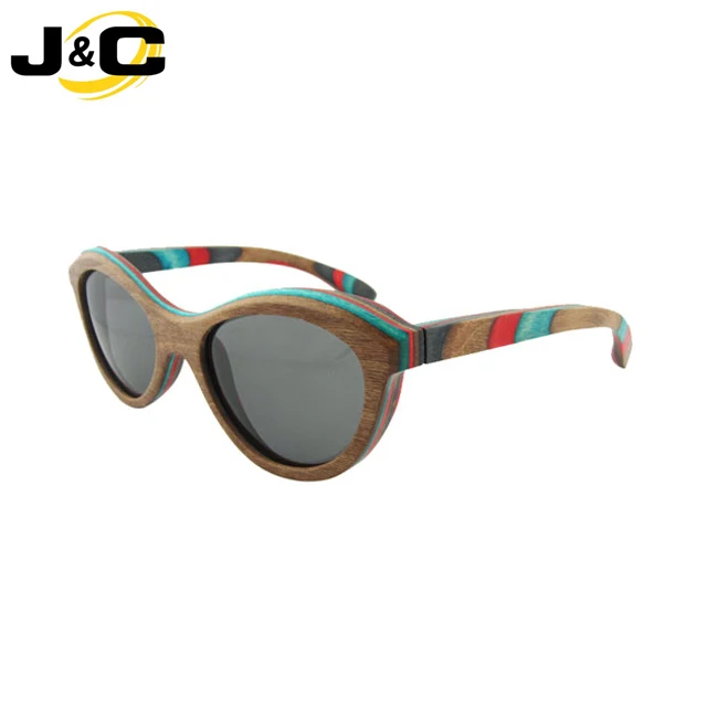 
100% handmade and multicolor wooden sunglasses with double spring hinge and polarized lens 