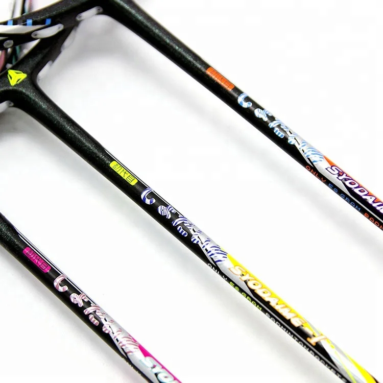 Wholesale 9U 58g 30LBS Carbon Fiber Badminton Rackets China Manufacturer Konmat Sports Esper Graphite Fiber Shaft Direct Factory