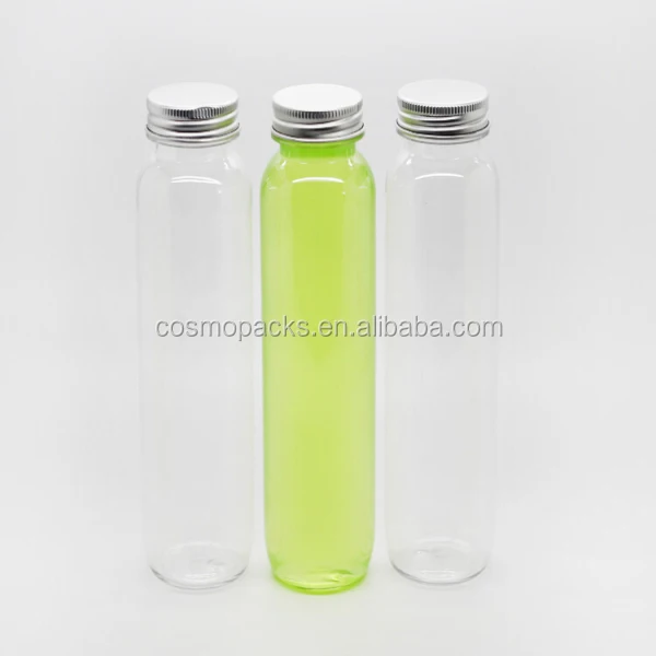 
300ml Sample Free Bulk Food Packing Jar Pet Clear Wholesale Fruit Juice Liquid Packaging Bottle 