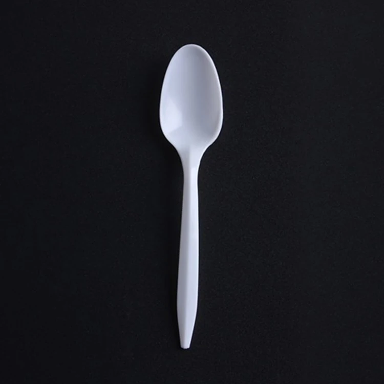 Customized Reusable Plastic Spoons Eco Friendly Heavy Duty Plastic Spoons
