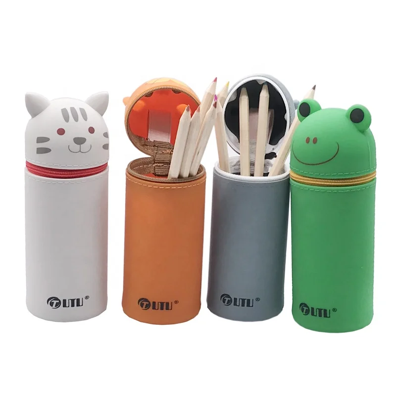 
Cute Panda Silicone Standing Pencil Bag/Pencil Pouch/Pencil Case 