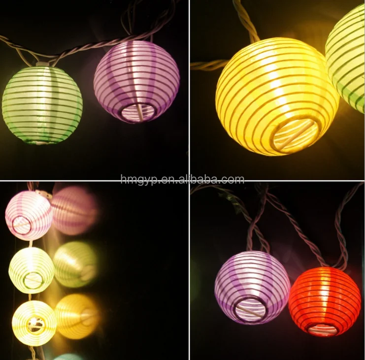 
Small Battery String Paper Lantern For Wedding Party 