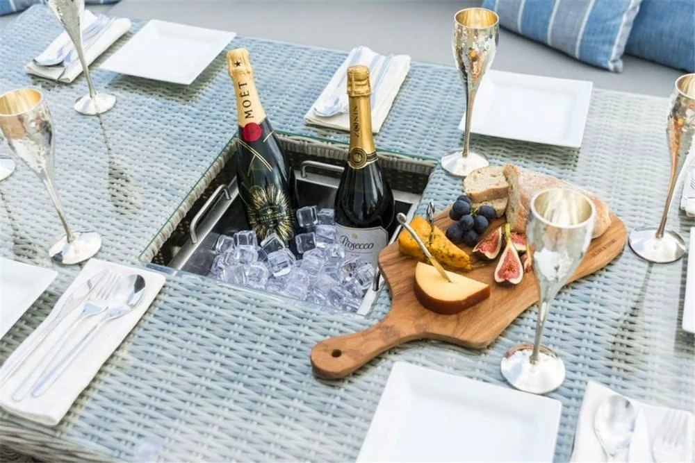 High Quality  Luxury Big Lots  Aluminum Modern Rattan Furniture Outdoor Furniture Garden Sofa Leisure sofa set furniture