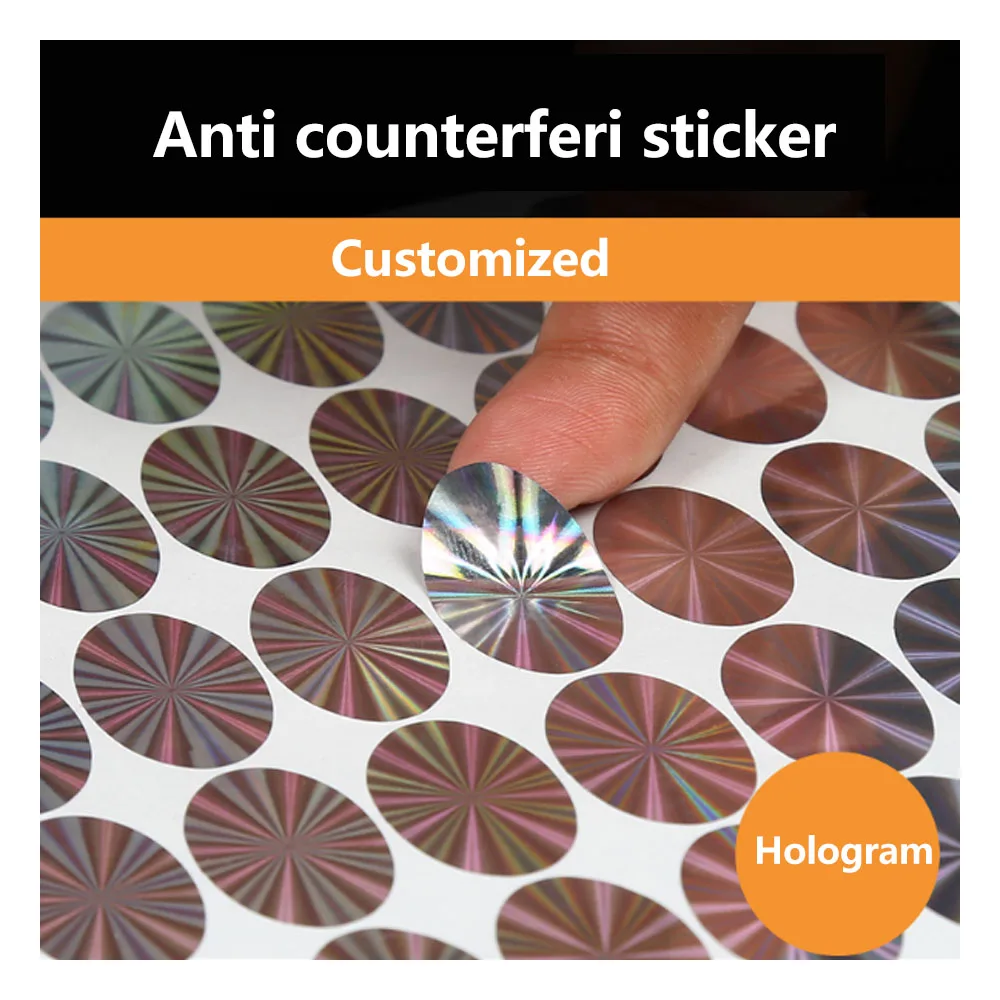 Euro Radiation Protection Label Custom Hologram Sticker For