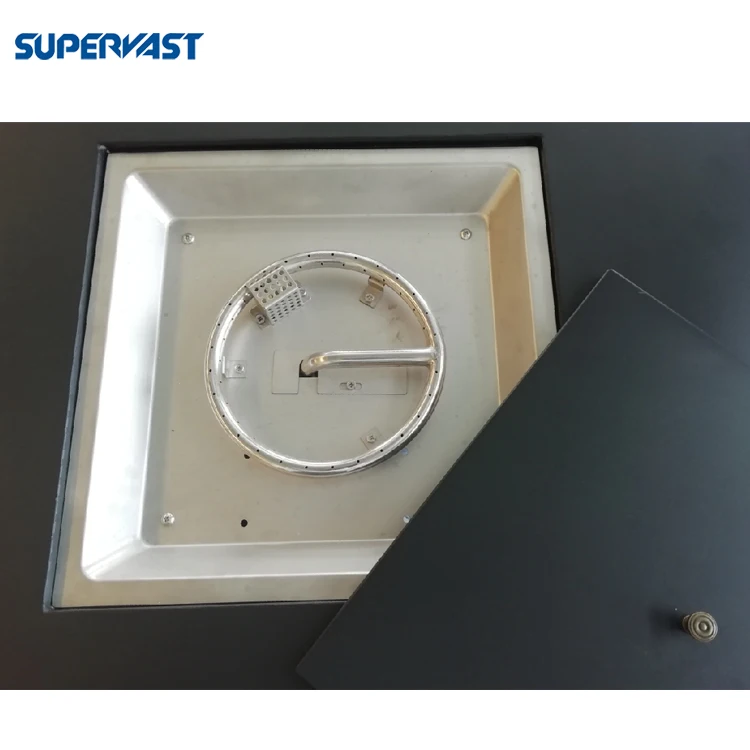 5PC Outdoor C Spring Wicker Motion Gas Fire Pit Cushion Furniture Set