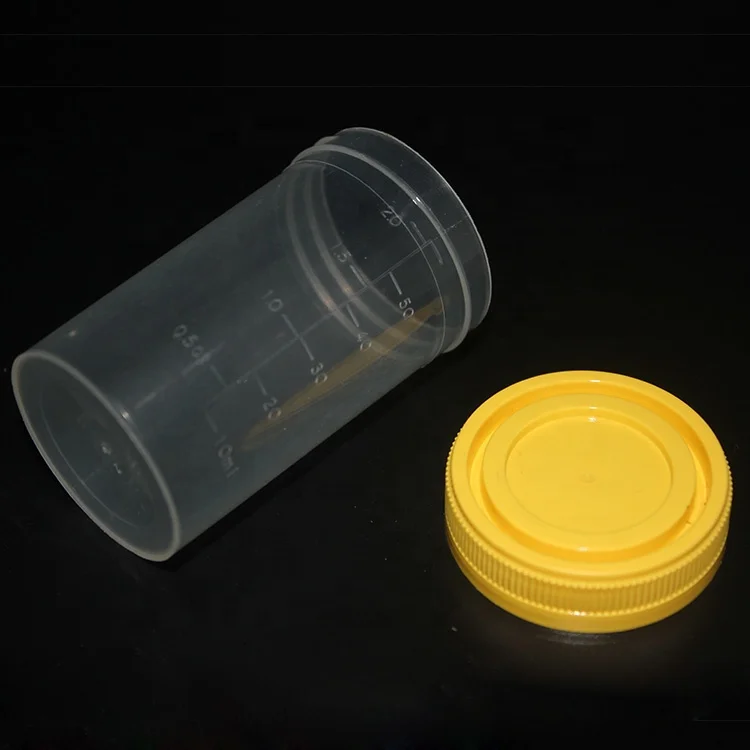 Urine Container 60ml Sterile Urine Collection Cup Urine Specimen Container